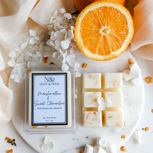 Load image into Gallery viewer, MARSHMALLOW & SWEET CLEMENTINE | Preserved Calendula Infused Wax Melts