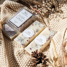 Load image into Gallery viewer, BLACK PLUM & RHUBARB | Preserved Wildflower & Amethyst Crystal Infused Wax Melts