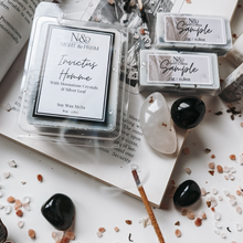 Load image into Gallery viewer, INVICTUS HOMME | Silver Leaf & Moonstone Crystal Infused Wax Melts