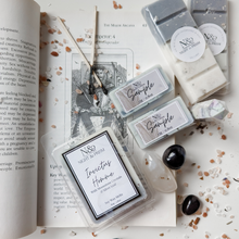 Load image into Gallery viewer, INVICTUS HOMME | Silver Leaf & Moonstone Crystal Infused Wax Melts