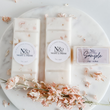 Load image into Gallery viewer, SAKURA BLOSSOM & PATCHOULI | Preserved Pink Delphinium Infused Wax Melts