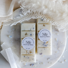 Load image into Gallery viewer, DIAMONDS | Silver Leaf, Aura Quartz & Opal Crystal Infused Wax Melts