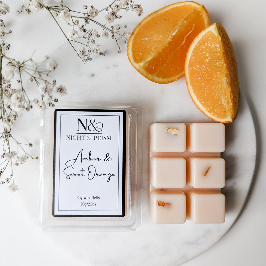 AMBER & SWEET ORANGE | Preserved Orange Infused Wax Melts